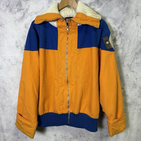 Vintage Naruto Viz Media 2002 Jacket Mens Large Orange Blue Full Zip Adult - Picture 1 of 16